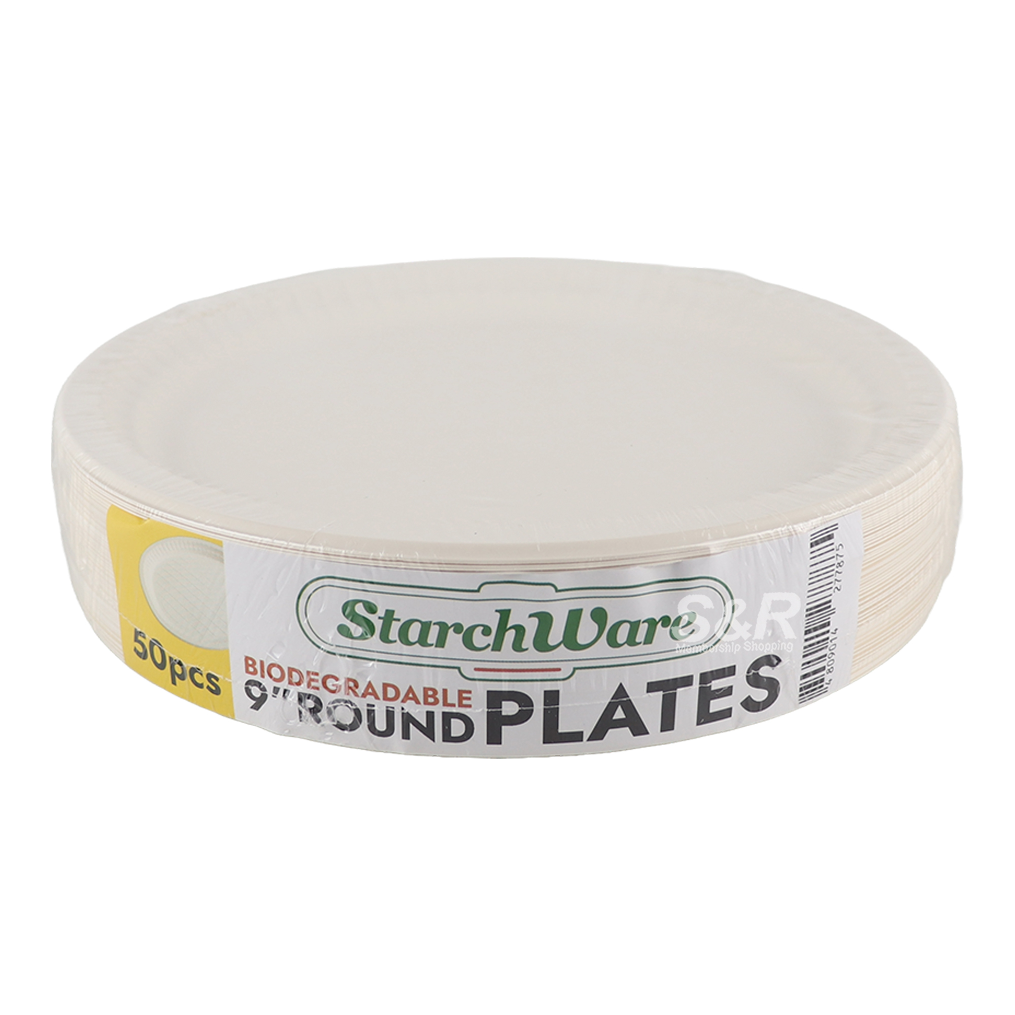 Starchware Biodegradable Round Disposable Plates 50pcs Starchware Biodegradable Round Disposable Plates 50pcs